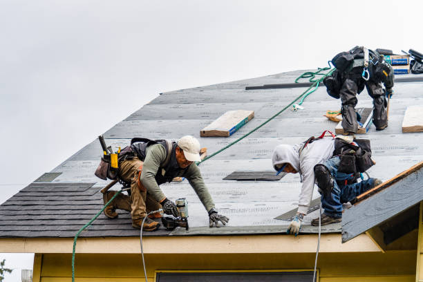 Professional Roof Replacement technician working in Hill City, ID